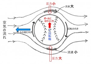 ボールにはたらく力